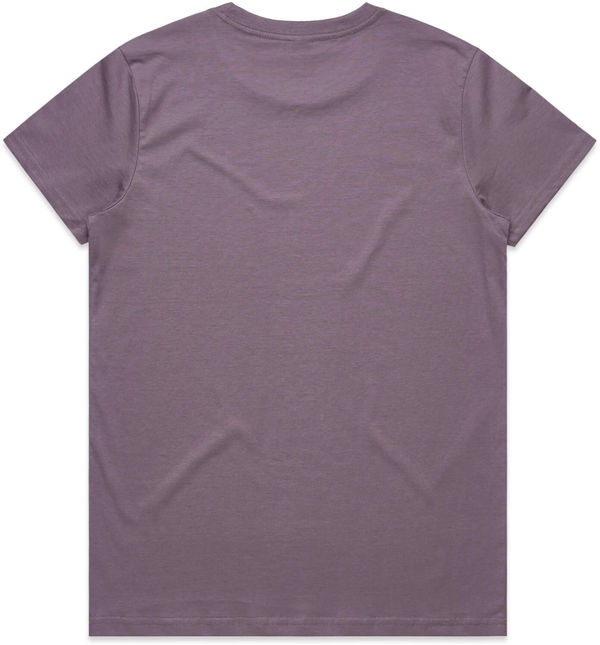 Am image of a Custom AS Colour Women's Maple Tee in Mauve!