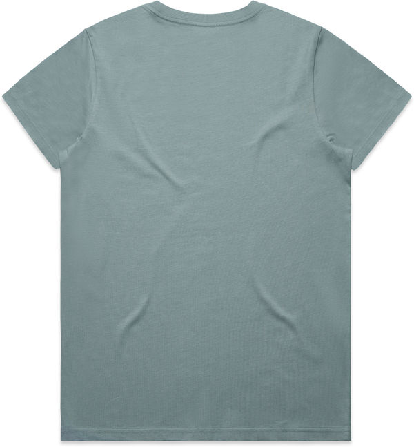 An image of a Custom AS Colour Women's Maple Tee in Mineral!