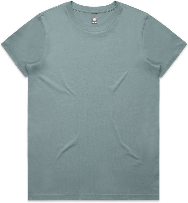 An image of a Custom AS Colour Women's Maple Tee in Mineral!