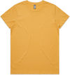 Am image of a Custom AS Colour Women's Maple Tee in Mustard!