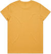 Am image of a Custom AS Colour Women's Maple Tee in Mustard!