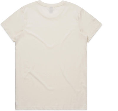 Am image of a Custom AS Colour Women's Maple Tee in Natural!