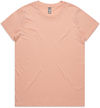 Am image of a Custom AS Colour Women's Maple Tee in Pale Pink!