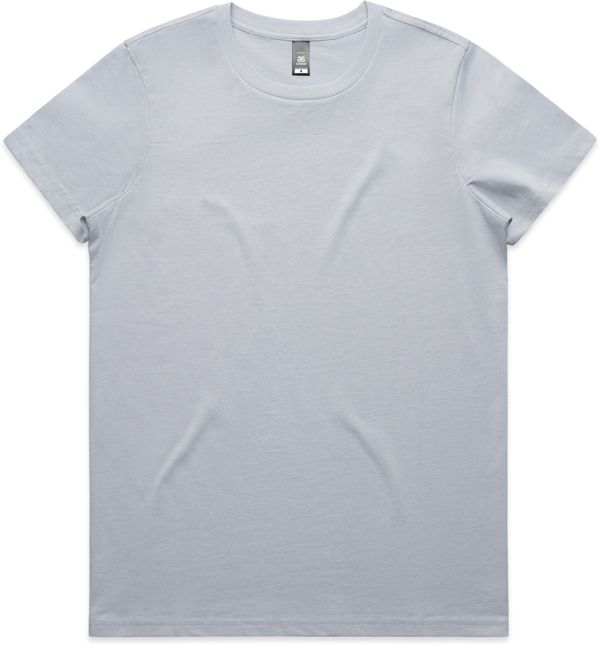 Am image of a Custom AS Colour Women's Maple Tee in Powder!