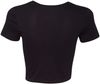 Am image of a Custom Bella and Canvas Womens Crop Tee in Black!