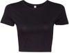 Am image of a Custom Bella and Canvas Womens Crop Tee in Black!