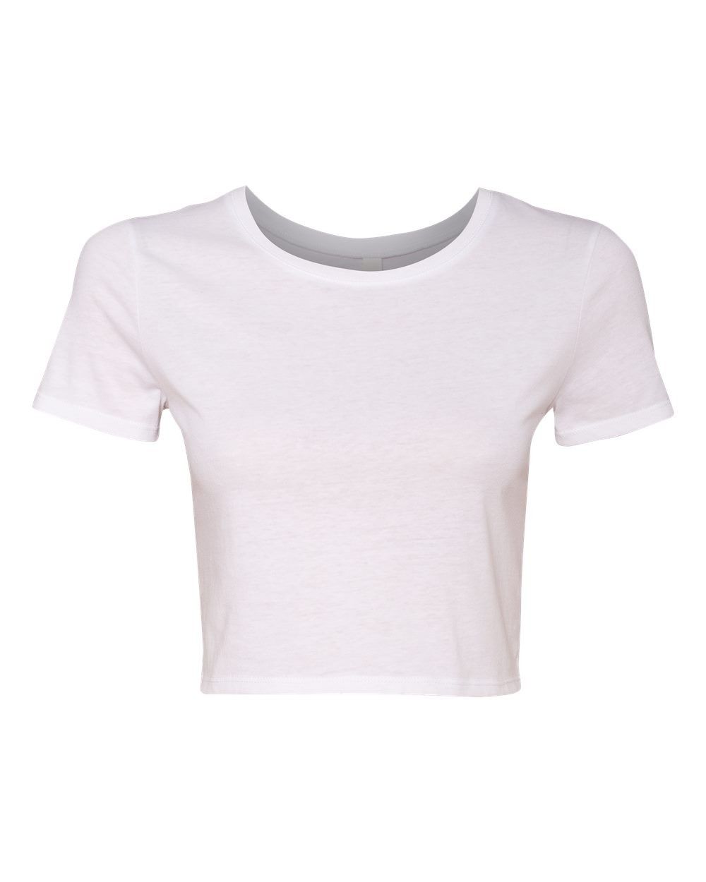 Bella and Canvas Womens Crop Tee in White