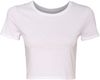 Am image of a Custom Bella and Canvas Womens Crop Tee in White!