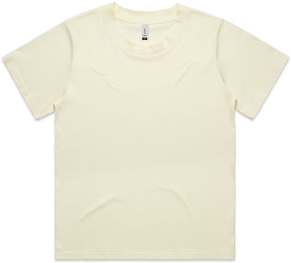 Am image of a Custom As Colour Womens Martina Tee in Butter!