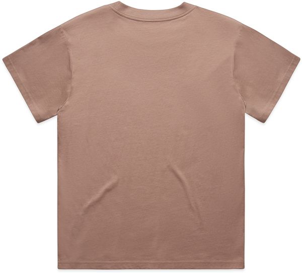 Am image of a Custom As Colour Womens Martina Tee in Hazy Pink!
