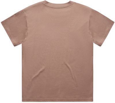 Am image of a Custom As Colour Womens Martina Tee in Hazy Pink!