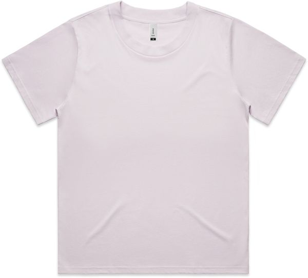 Am image of a Custom As Colour Womens Martina Tee in Orchid!