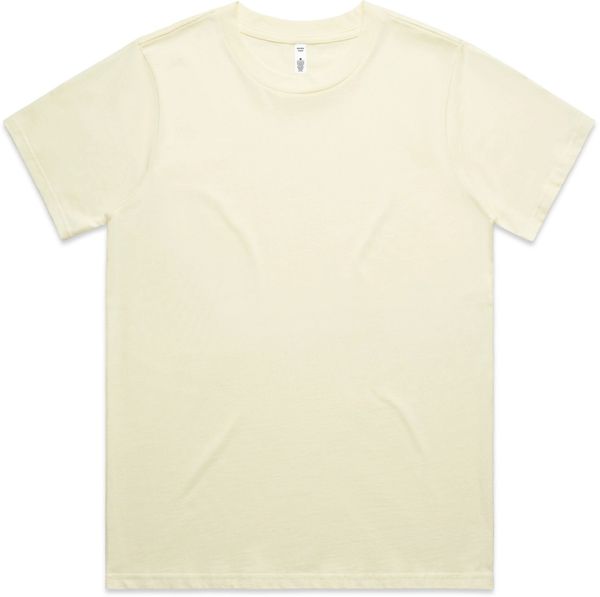 Am image of a Custom AS Colour Womens Classic Tee in Butter!