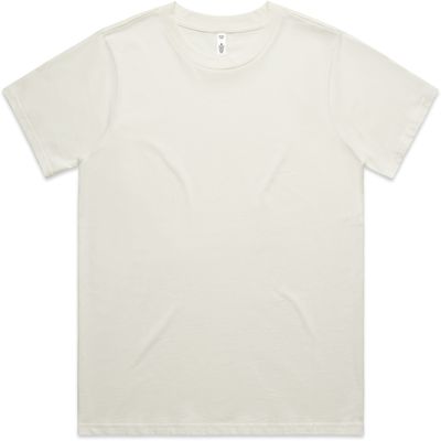 Am image of a Custom AS Colour Womens Classic Tee in Ecru!