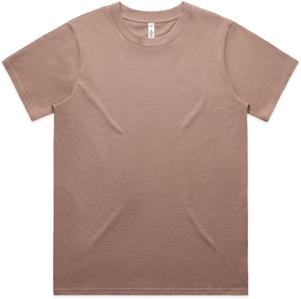 Am image of a Custom AS Colour Womens Classic Tee in Hazy Pink!