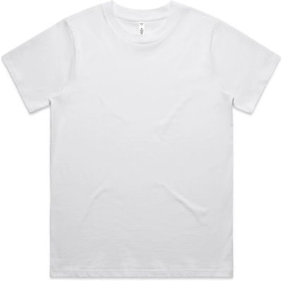 Am image of a Custom AS Colour Womens Classic Tee in White!