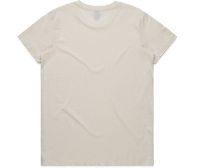 Am image of a Custom AS Colour Women's Basic Tee in Bone!