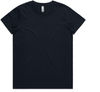 Am image of a Custom AS Colour Women's Basic Tee in Navy!