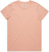 Am image of a Custom AS Colour Women's Basic Tee in Pale Pink!
