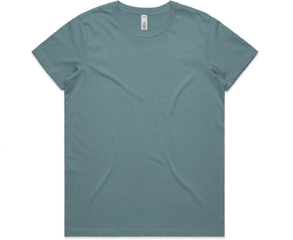 An image of a Custom AS Colour Women's Basic Tee in Slate Blue!