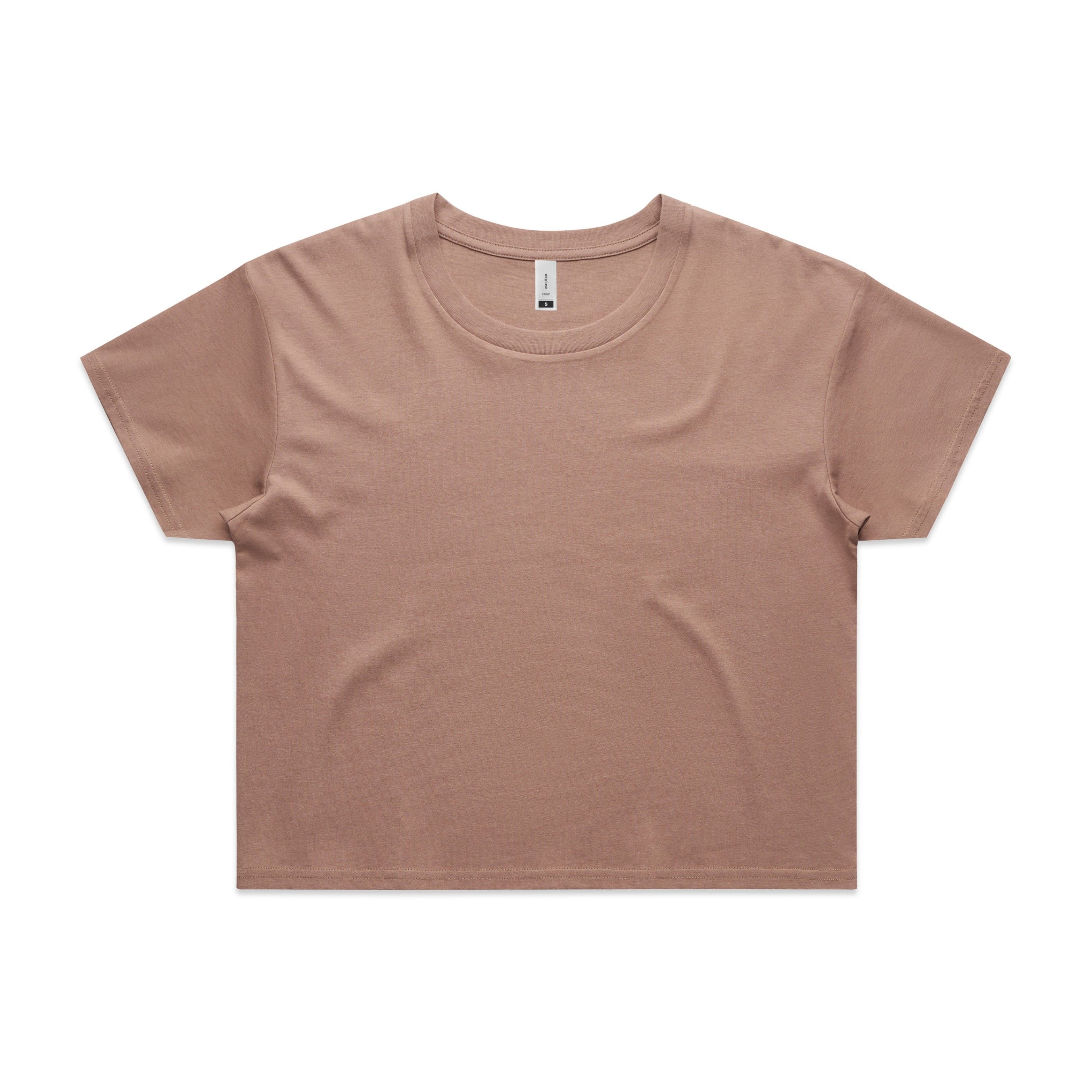 AS Colour Women's Crop Tee in Hazy Pink