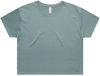 Am image of a Custom AS Colour Women's Crop Tee in Mineral!