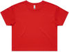 Am image of a Custom AS Colour Women's Crop Tee in Red!