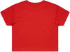 Am image of a Custom AS Colour Women's Crop Tee in Red!