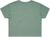Am image of a Custom AS Colour Women's Crop Tee in Sage!