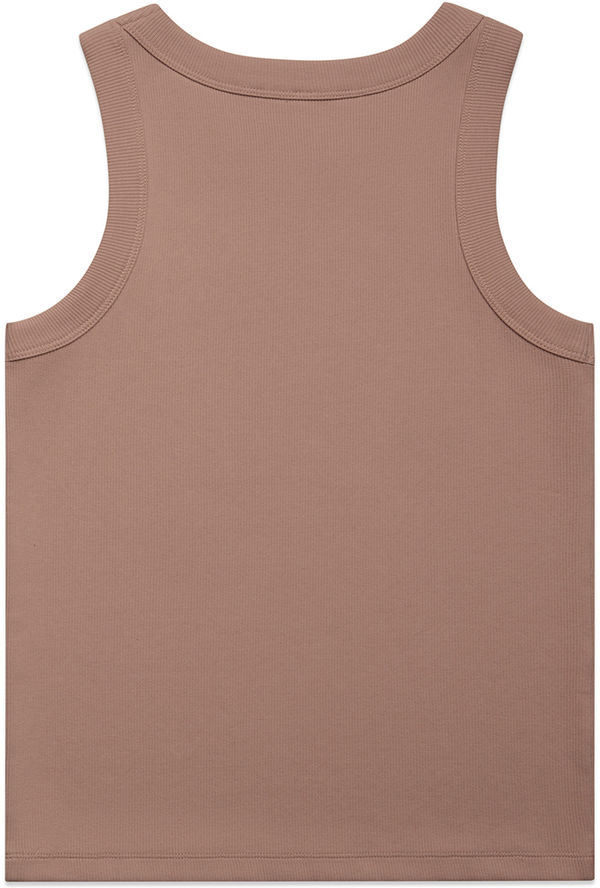 Am image of a Custom AS Colour Womens Organic Rib Tank in Hazy Pink!