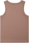 Am image of a Custom AS Colour Womens Organic Rib Tank in Hazy Pink!