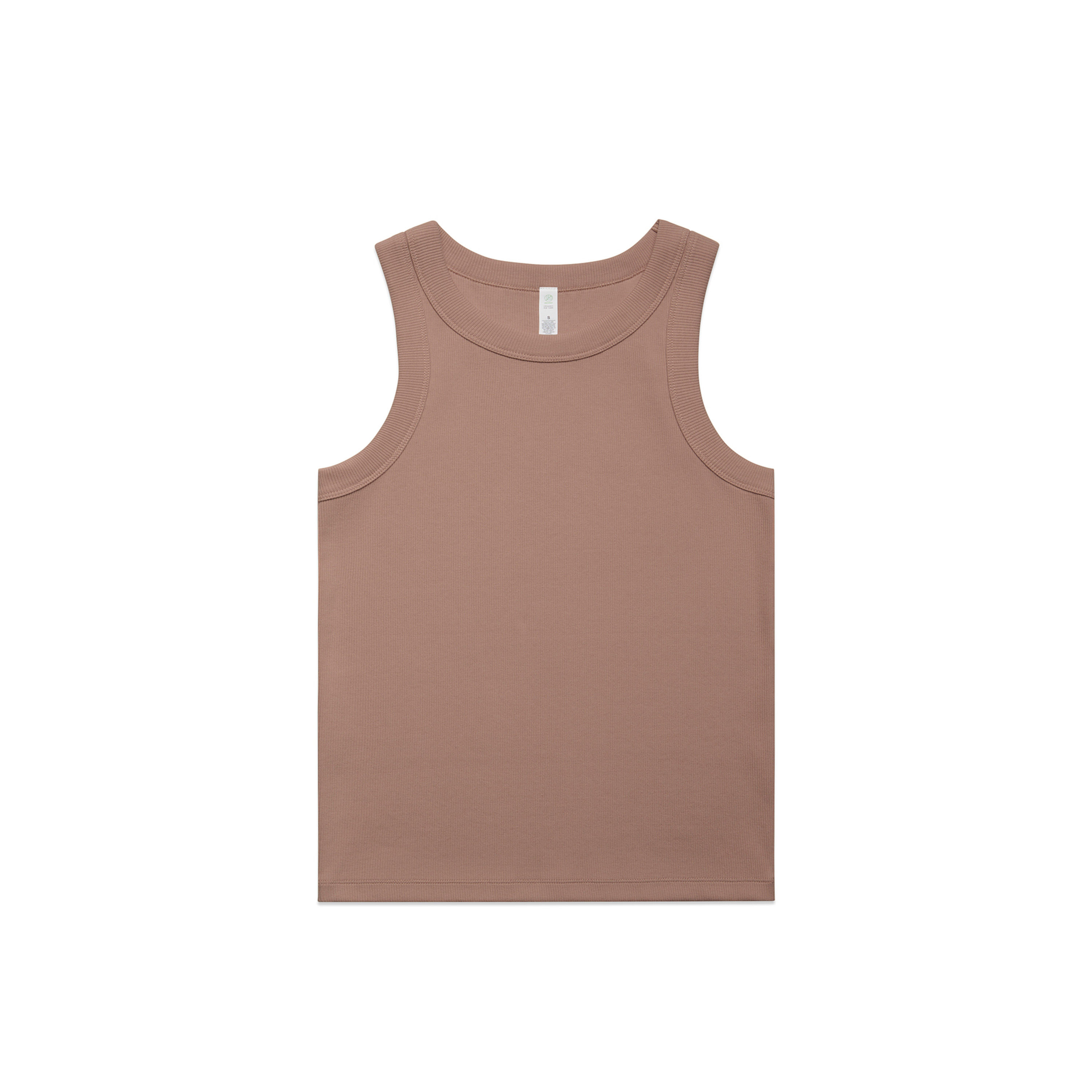 AS Colour Womens Organic Rib Tank in Hazy Pink