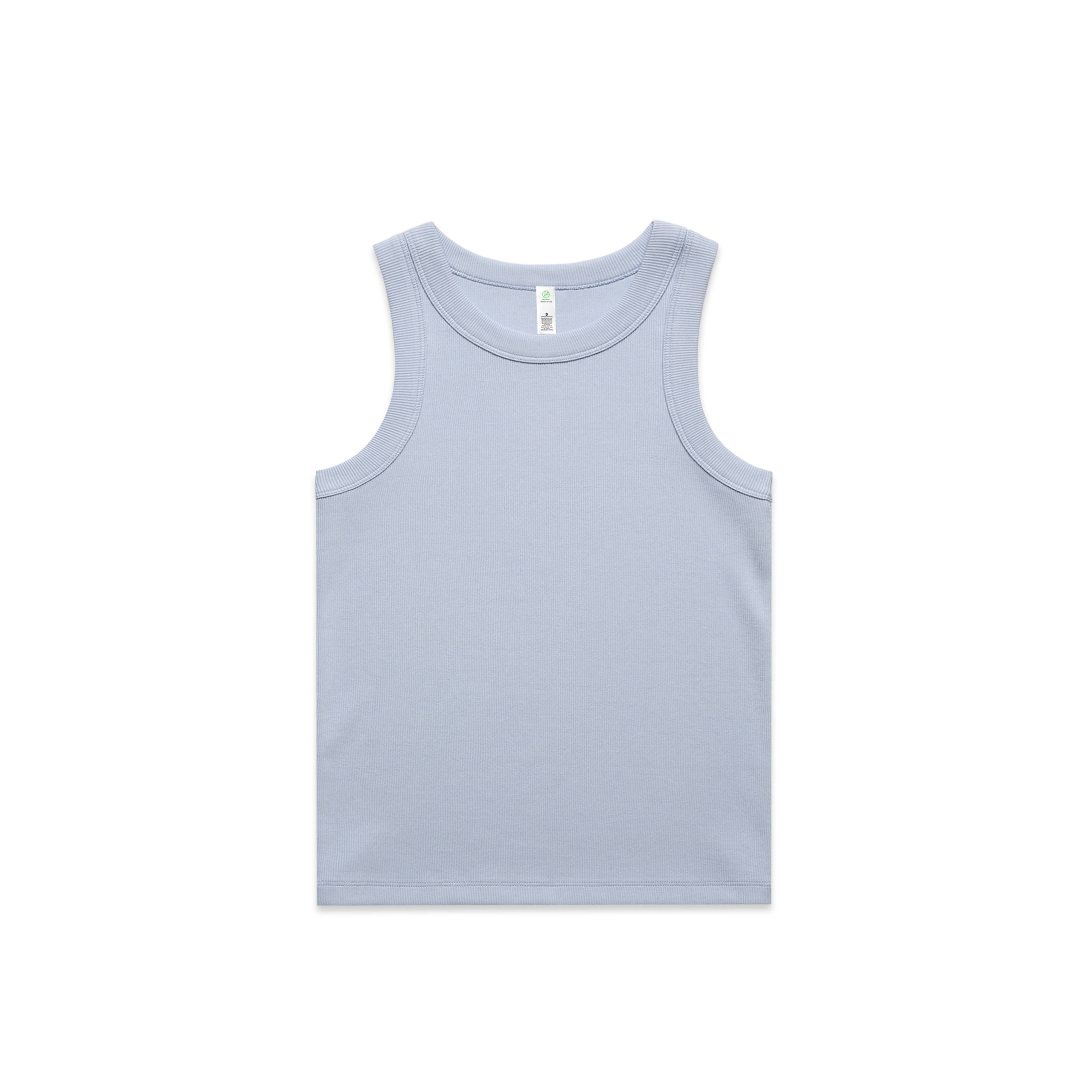 AS Colour Womens Organic Rib Tank in Powder
