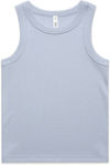 Am image of a Custom AS Colour Womens Organic Rib Tank in Powder!