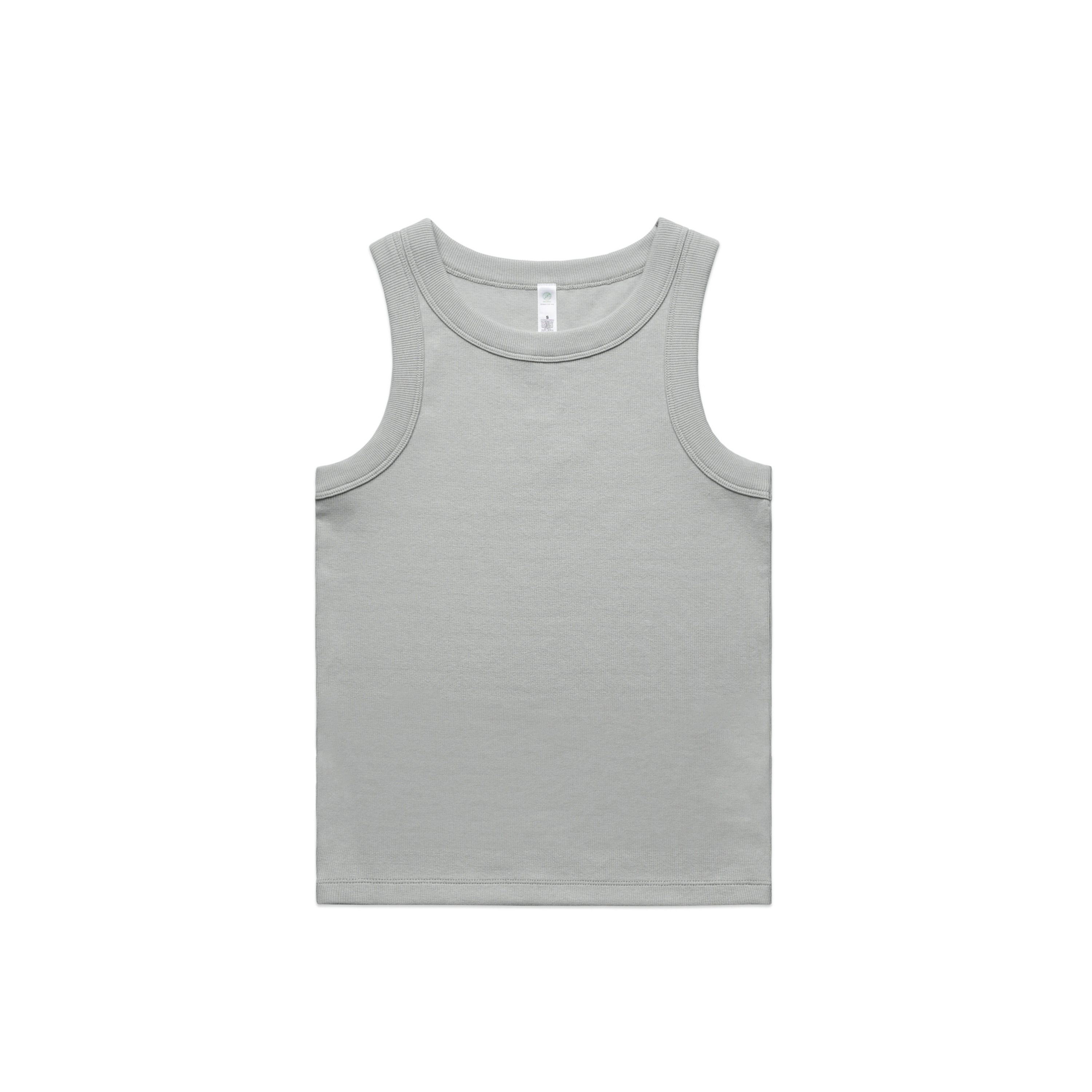 AS Colour Womens Organic Rib Tank in Storm