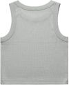 Am image of a Custom AS Colour Womens Organic Rib Crop Tank in Storm!