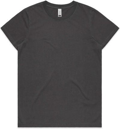 Am image of a Custom AS Colour Women's Faded Tee in Faded Black!