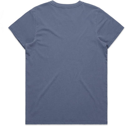 Am image of a Custom AS Colour Women's Faded Tee in Faded Blue!