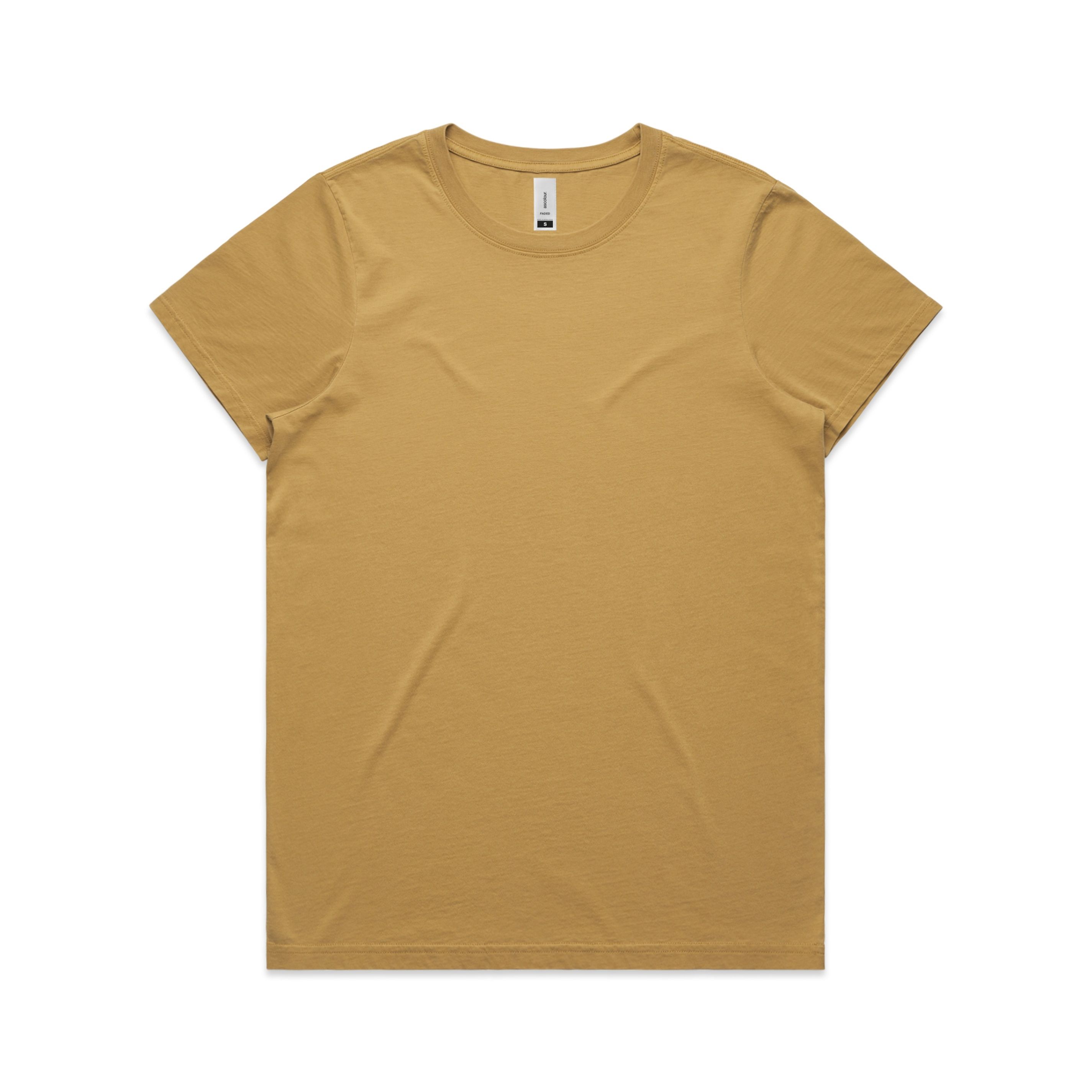 AS Colour Women's Faded Tee in Faded Mustard