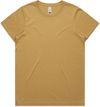 Am image of a Custom AS Colour Women's Faded Tee in Faded Mustard!