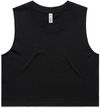 Am image of a Custom AS Colour Womens Crop Tank Top in Black!