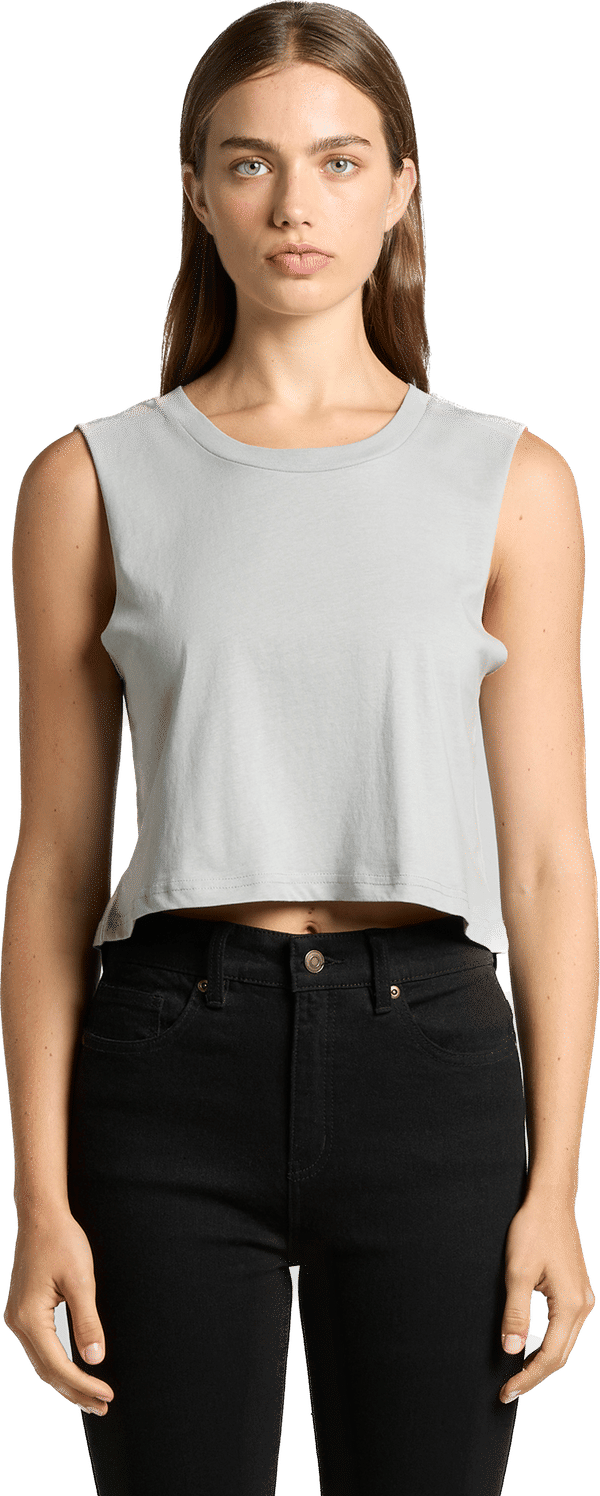 An image of a Custom AS Colour Womens Crop Tank Top!