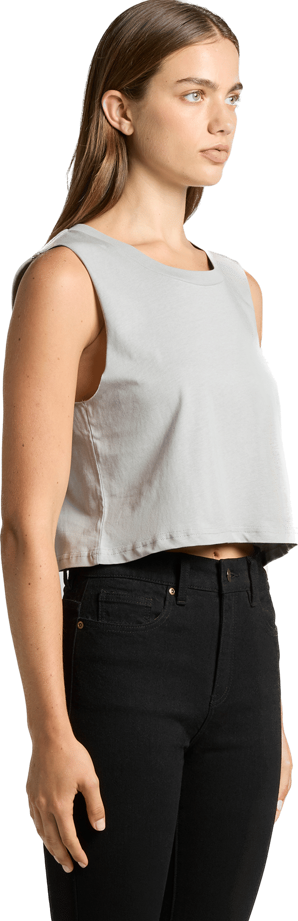 An image of a Custom AS Colour Womens Crop Tank Top!