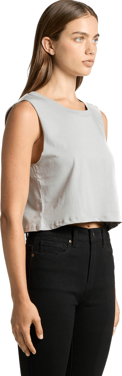 An image of a Custom AS Colour Womens Crop Tank Top!
