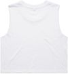 Am image of a Custom AS Colour Womens Crop Tank Top in White!