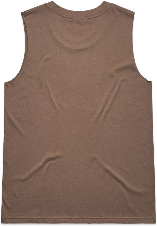 Am image of a Custom AS Colour Womens Upside Tank in Musk!