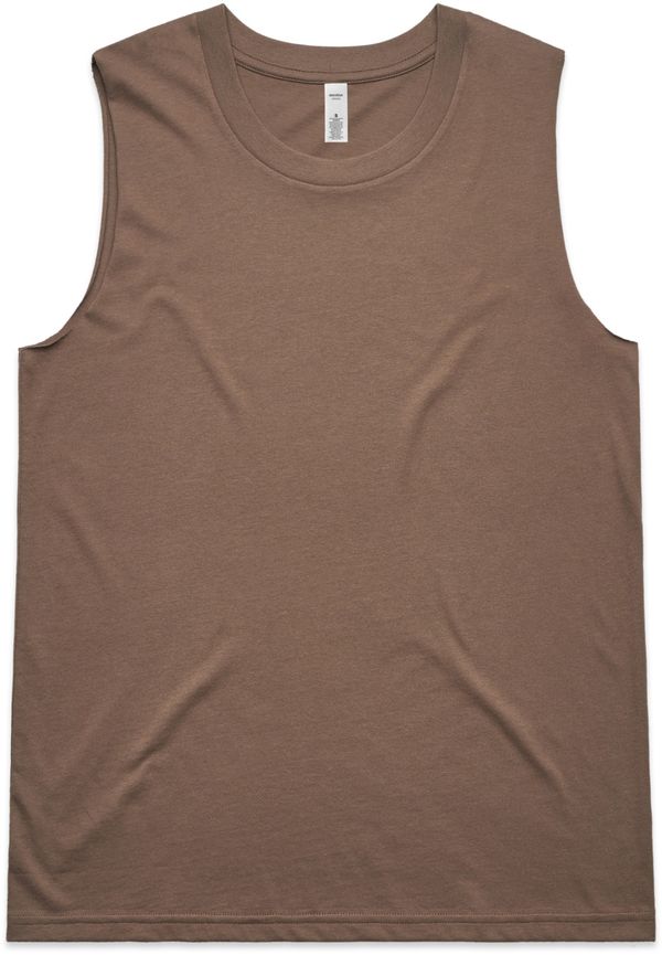Am image of a Custom AS Colour Womens Upside Tank in Musk!