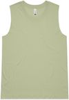 Am image of a Custom AS Colour Womens Upside Tank in Pistachio!