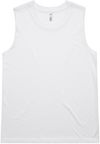 Am image of a Custom AS Colour Womens Upside Tank in White!