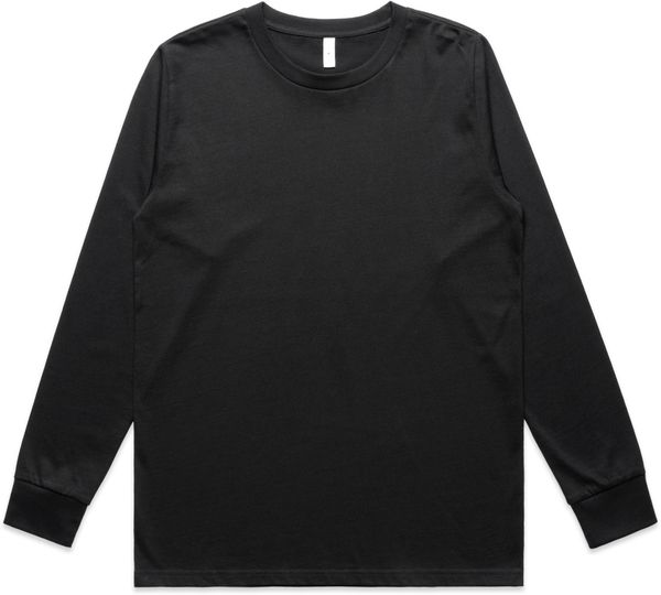 Am image of a Custom AS Colour Womens Classic Long Sleeve in Black!